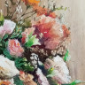 Картина маслом «Винтажный букет. Камея и Охра» // В. Шульц