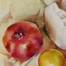 Картина маслом Натюрморт с дыней и гранатом // В. Шульц Картина маслом Натюрморт с дыней и гранатом // В. Шульц