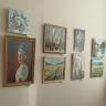 Картина маслом Натюрморт с подсолнухами и калиной // В. Шульц